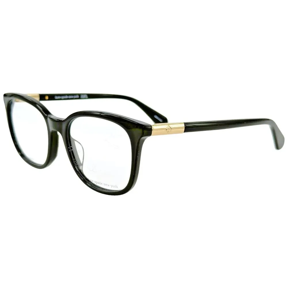 Kate Spade Jalisha Womens Plastic Eyeglass Frame 0807 Black 51-18 Spring Hinges